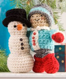 Snowman and friend